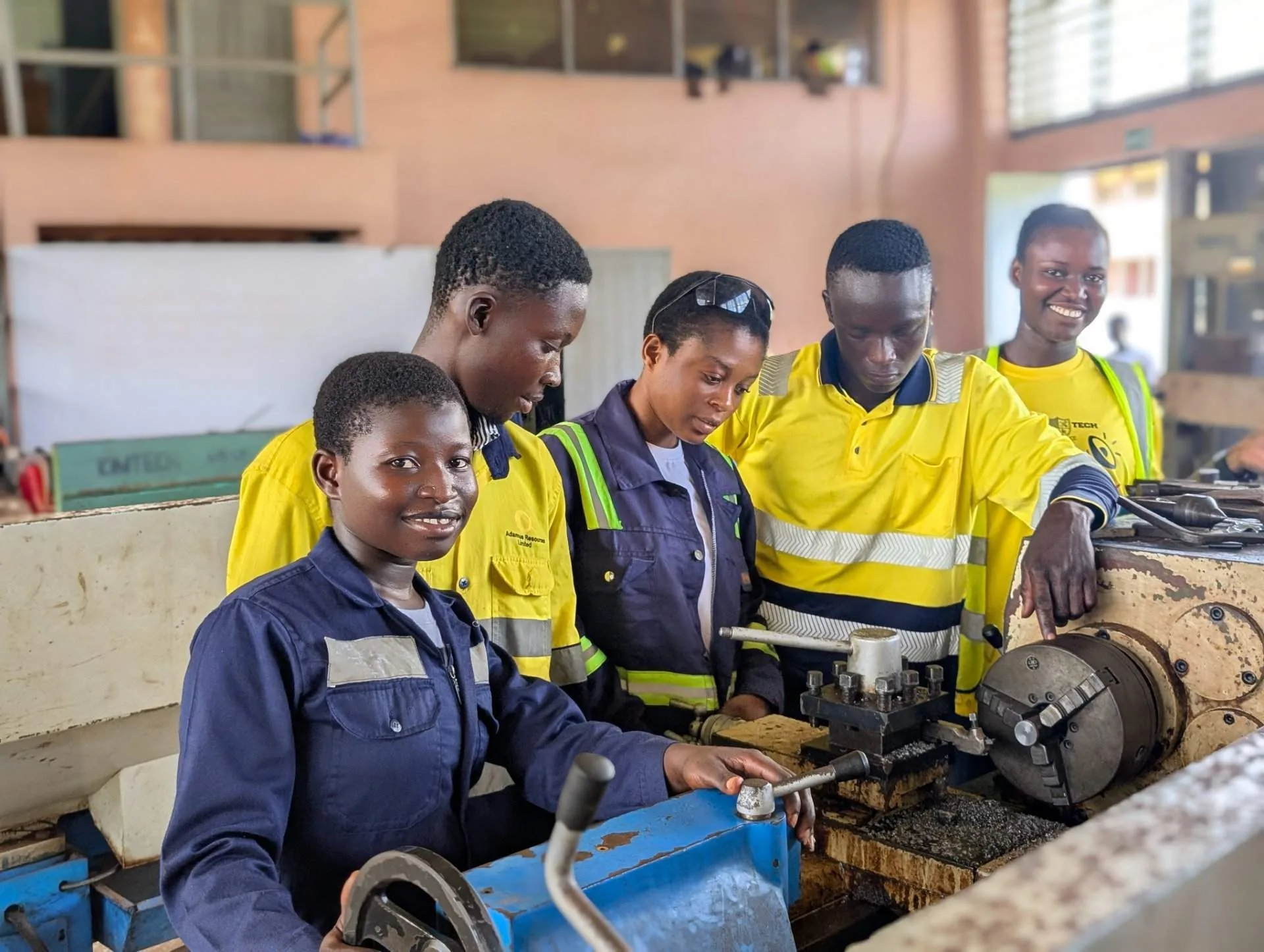 Practical training at Kikam Technical Institute